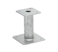 Pied de poteau fixe base 130x130x4mm hauteur 100mm - SIMPSON - PPA100