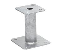 Simpson Strong-Tie - Pied de poteau fixe, corps rond - A/B/C/D/F/ep - 100/150/100/130/130/4 - ref. PPA150 G