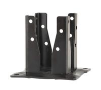 Simpson Strong-Tie Pied de poteau carré sur platine AG527PB 90x90 mm noir