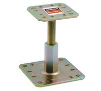 Pied de poteau reglable 100-150 bichro 100x100 - 130x130 Simpson