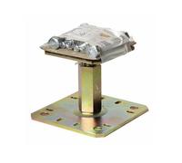 Pied de poteau réglable avec fixations platine 130x130mm hauteur 100 à 150mm - SIMPSON - KIT FIX PPRC