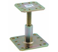 Pied de poteau réglable platine 130x130mm hauteur 100 à 150mm - SIMPSON - PPRC