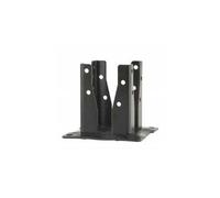 Pied de poteau special angle - 90 x 90 - coloris noir