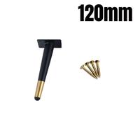 Pied De Remplacement Oblique/Droit Conique En Métal, 1 Pièce, Pour Meuble, Table Basse, Canapé, Supports De Télévision, Avec Screws120-400mm