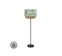 Pied De Salon Congo 1xe27 Noir/Vert-Naturel 170x40x40 Cm