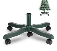 Pied de Sapin de Noel Artificiel: Support pour Sapin de Noël Metal à Roulette Socle Pied de Sapin Artificielle Christmas Tree Stand Artificial - Jusqu'à 2m Diamètre 1.8-3.5 cm Right Vert