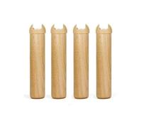 Pied de sommier 22 cm Rond en Bois - Lot de 4 - Easy -
