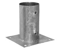 Pied de support rond galvanisé Ø 100 mm