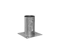 Pied de support rond galvanisé Ø 80 mm