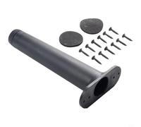 Pied de support télescopique réglable en acier robuste pour cadre de lit, support central pour cadre de lit, fixation de poutre facile - Noir - Noir (Noir (Bla(Bla(Bla(Noir (B((18-20 cm)