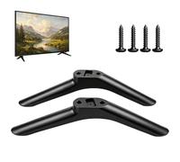 Pied de Support TV Universel, Support de Table Smart TV avec Vis Support TV Pied pour Téléviseurs à Écran Plat, Base Anti-Dérapante, Compatible avec téléviseurs de 32 à 40 Pouces (Noir A)