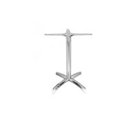 Pied de Table à Plateau Carré de 600 mm Basculant Aluminium - - - Aluminium 618x618x680mm