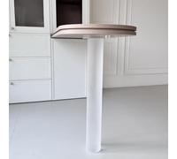 Pied de Table Acrylique Cylindrique Mat, Pied Bureau, Support Flottant pour Meuble TV, Coiffeuse, Bureau, Design Minimaliste Moderne, Solide, 1 Pièce(Height 700mm x Diameter 100mm)