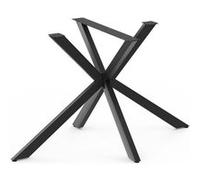 Pied de table araignée ALIX 130 cm métal noir design industriel