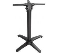 Pied de Table Carré 700 mm Basculant en Aluminium Noir - Bolero - - Aluminium 480x480x720mm Noir G