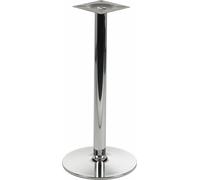 Pied de table chromé pour bureau, hôtel, restaurant NY-B005, diamètre 46 cm, hauteur 110 cm