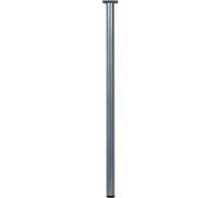 Pied de table cylindrique fixe acier mat gris, 80 cm Gris G