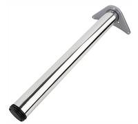 Pied de table cylindrique réglable en métal pour bureau et bureau avec vis de hauteur 65 cm - Idéal pour les projets de bricolage