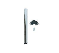 Pied de table diamètre 60mm H 870mm Acier Nickel satiné - EMUCA - 3048051