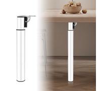 Pied De Table For Camping-car, Réglable En Hauteur Manuellement, Pieds Rétractables, Pliable, Idéal For Véhicules Utilitaires,Usage Domestique,Bateaux Et Yachts(White,45-71cm/17.7-28in)