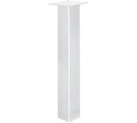 Pied de Table HOLZBRINK 72cm Profil Carré Blanc - Support pour Table Basse, Salon, Bureau - Design Industriel