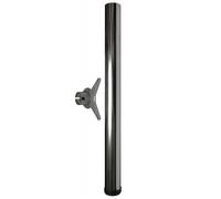 Pied de Table Logo 110cm Réglable en Hauteur Support BAR Chrome max.150Kg