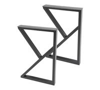 Pied de Table Metal Pieds de Table en Fer, Bureau métal Forme K, 2 pièces, for établi Bricolage et Meubles Maison