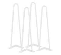 Pied de table - OHMG - Scandinave - Blanc - 4PCS - Pieds épingles DIY - 20 vis + 4 protège pieds