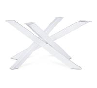 Pied de Table Orion Forme Araignée Profil 8x4 cm Blanc