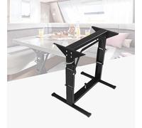 Pied de table pliable en métal pour dinette, extérieur, caravanes, bateaux