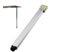 Pied de Table Pliante 30-150cm, Pied de Meuble Réglable en Métal, Pied D'armoire pour Table de Salle À Manger Push-Pull Lift pour Bureau D'ordinateur/Table de Salle À Manger/Bureau (Épaisseur : Silve