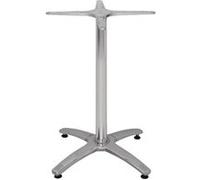 Pied de Table pour Plateau 800 mm 4 Pieds en Aluminium - Bolero - - Aluminium 650x650x680mm Gris G