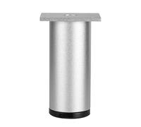 Pied de Table Reglable, 4 Pièces Pied Table a Manger Pieds de Meuble Argent Pieds Meuble Ssalle de Bain Aluminum Alloy | Anodisé Pattes Chaise Hauteur: 6-40cm Canapé Casier Bricolage 8cm/3.1"