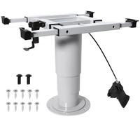 Pied de table réglable avec vérin à gaz - Base réglable en hauteur et en angle pour bateau, yacht et camping-car - Support de table polyvalent pour économiser de l'espace