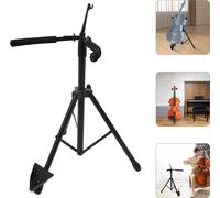 Pied de violoncelle pliable, Pied pliable pour violoncelle, Pied de violoncelle réglable en hauteur, Noir