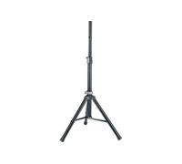 K & M Trépied pour enceintes 21454 – Noir aluminium Ø 3,5 cm, compact, réglage extrêmement bas