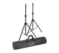Pied d'enceinte - GRAVITY - SS 5212 B SET 1 - Pack 2 + housse rembourrée - Hauteur réglable 1060-1920 mm - Noir