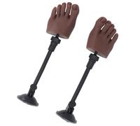 Pied D'entraînement pour Nail Art, 1 Paire de Faux Demi-pieds Gauche et Droit avec Support, Modèle de Pied en Silicone Flexible et Réaliste pour la Pratique de la Pédicure et du