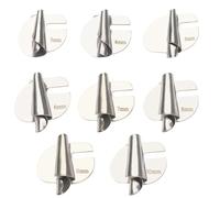 Pied d'ourlet roulé à coudre, 8 pièces pied-de-biche à ourlet roulé large 3-10 mm 8 tailles, guide de couture d'outil ' en acier inoxydable pour machine coudre industrielle domestique