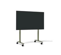 Pied Droit à Roulettes pour Téléviseur Vert Mousse