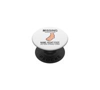 Pied Droit manquant - Amputé du Pied Droit Cool PopSockets PopGrip Adhésif