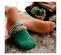 Pied en silicone 19cm Little Kids Girl Petite petite taille Simulation Simulation Foot modèle Bas chaussures de chaussures Largement utilisé(Skin Silicone left)