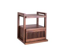 Pied Enceinte Support Audio amplificateur Armoire Support Son en Bois Massif de Placement Professionnel avec tiroir sonore Studio(61 * 53 * 70cm)