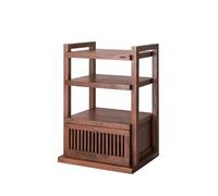 Pied Enceinte Support Audio amplificateur Armoire Support Son en Bois Massif de Placement Professionnel avec tiroir sonore Studio(61 * 53 * 91cm)