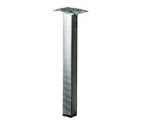 Pied meuble acier brosse 25x25 mm (250 mm)