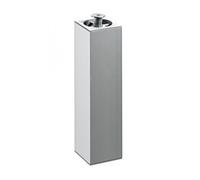 Pied meuble carré HETTICH réglable acier mat gris Gris G