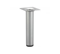 Pied meuble cylindrique HETTICH fixe acier époxy gris Gris