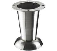 Pied meuble cylindrique HETTICH fixe acier brossé gris Gris G