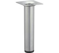 Pied meuble cylindrique HETTICH fixe acier époxy gris Gris