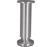 Pied Meuble Cylindrique Réglable 38x150 mm - Aluminium Brossé Gris Gris G